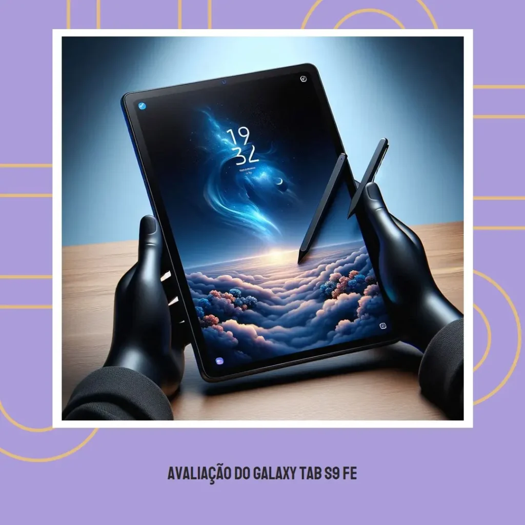 Galaxy Tab S9 FE: Tela de 10,9", 128GB, 6GB RAM, Câmeras 8 MP e 12 MP