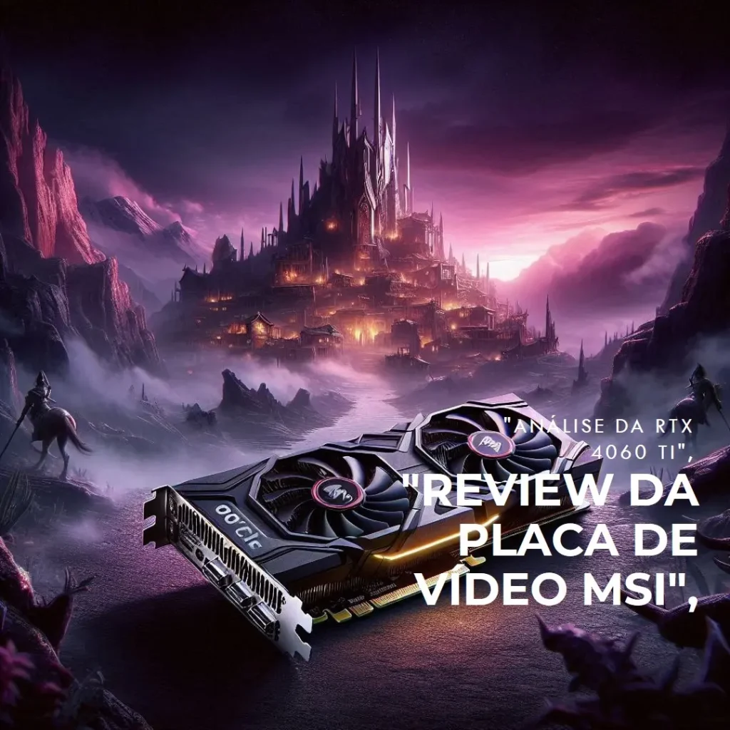 Placa de Vídeo MSI NVIDIA GeForce RTX 4060 Ti 8GB DDR6 128 Bits