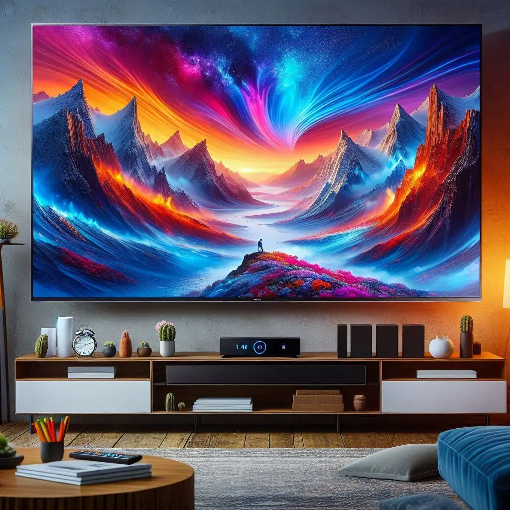 Samsung Smart TV 55" QLED 4K 55Q70D com Tecnologia de Pontos Quânticos e Upscaling 4K AI