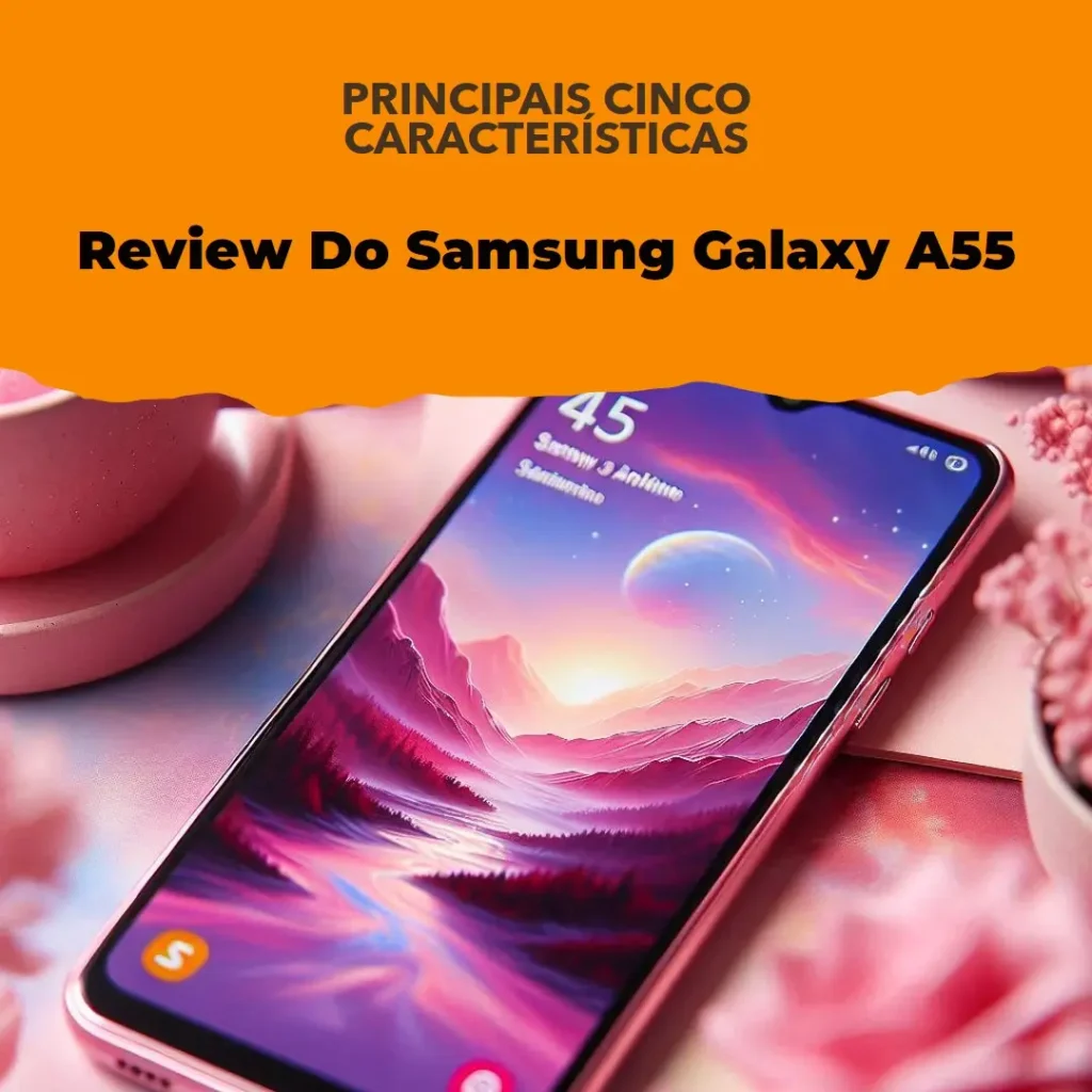 Principais Cinco Samsung Galaxy A55 rosa