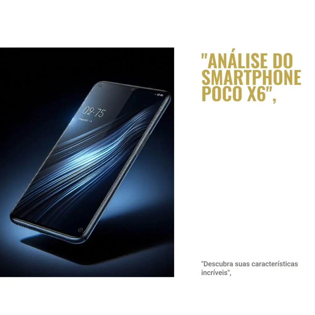 Smartphone Xiaomi Poco X6 5G 256GB 12GB RAM – Vale a Pena?