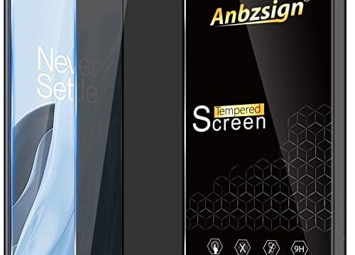 Anbzsign [Pacote com 2 películas de privacidade OnePlus Nord N300 5G / OnePlus Nord N20 SE, vidro temperado de dureza 9H.