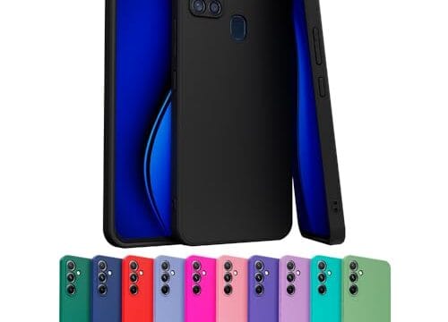 Capa Capinha Case Compatível Samsung Galaxy A21S Silicone Aveludada Com Proteção De Câmera (PRETO)