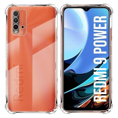 Capa para Xiaomi Redmi 9 Power anti-impacto TPU transparente borda reforçadas anti-choque