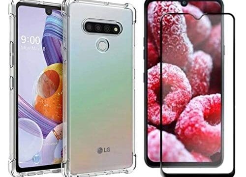 Capinha Silicone Antichoque e Película Vidro 3D Compatível com LG K41S