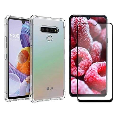 Capinha Silicone Antichoque e Película Vidro 3D Compatível com LG K41S