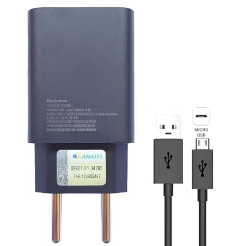 Carregador Plus do Brasil Turbo Para Motorola Moto G8 Power Lite