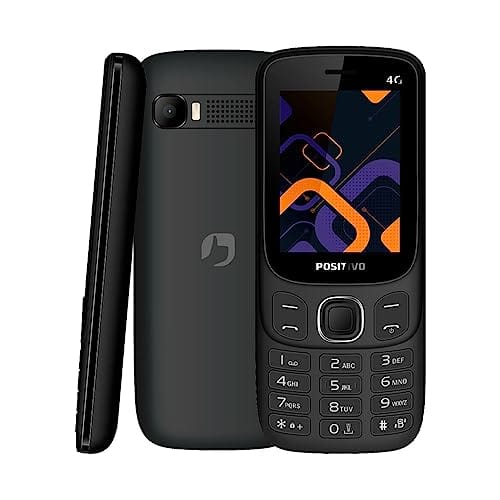 Celular Positvo P41, Tela 2.4”, 4G, 48MB RAM, Rádio FM, Dual SIM - Preto