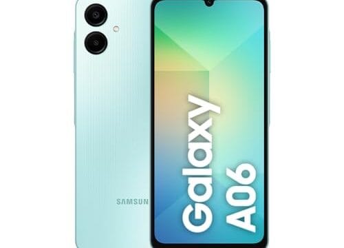 Celular Samsung Galaxy A06, 128GB, 4GB RAM, Tela 6.7", Câm. Traseira 50+2MP, Frontal 8MP - Verde Claro