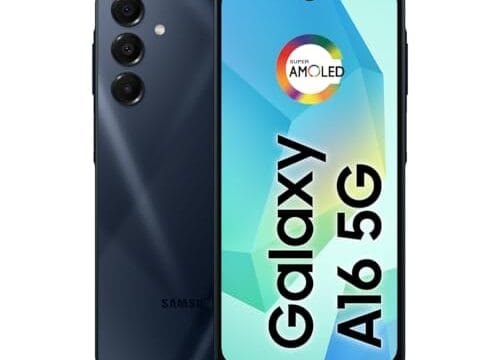 Celular Samsung Galaxy A16 5G, 128GB + 4GB RAM, Câmera de até 50MP, Tela 6.7", NFC, IP54, Bateria 5000 mAh - Azul Escuro