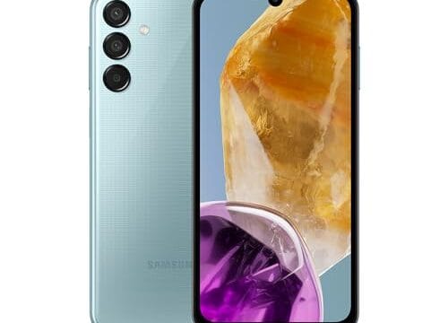 Celular Samsung Galaxy M15 5G, 6.000mAh, Câmera Tripla até 50MP, 128GB (Azul Claro)