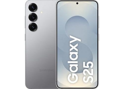 Celular Samsung Galaxy S25 5G, 512GB, 12GB RAM, Câmera Tripla de 50+12+10, Tela Grande de 6.2", Prata