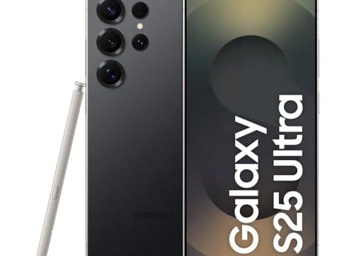 Celular Samsung Galaxy S25 Ultra 5G, 512GB, 12GB RAM, Câmera Quádrupla de 200+50+10+50, Tela Grande de 6.9", Titânio Preto – Você ganha o dobro de memória (512GB) pelo mesmo preço de 256GB