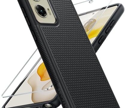 FNTCASE Capa para Motorola Moto G-Stylus-5G-2024: Capa protetora de camada dupla para celular resistente à prova de choque robusta com traseira texturizada antiderrapante - Proteção militar resistente