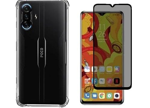 KIT Capa Anti-Impacto + Película De Privacidade 3D para Poco F3 GT (Tela 6.67)