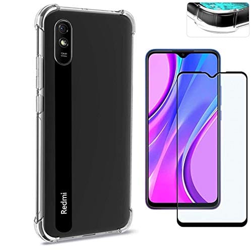 Kit Capa Anti Impacto Antiqueda Xiaomi Redmi 9i + Película 3D Vidro Temperado [Coronitas Acessorios]