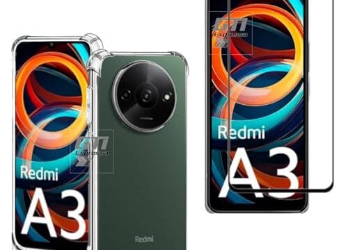 Kit Capa Anti Impacto e Película De Vidro 3D 9D Para Redmi A3