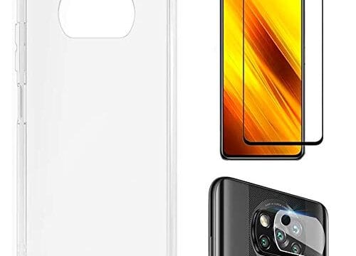 Kit Capa Anti Impacto + Película 5D Cerâmica + Película Câmera Xiaomi Poco X3 NFC Poco X3 Pro