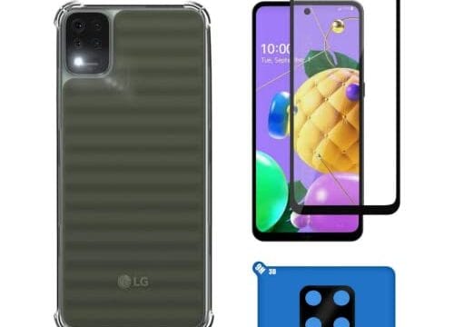 Kit Capa Capinha Lg K52 + Película de Vidro 3D + Pelicula Camera - (C7COMPANY)