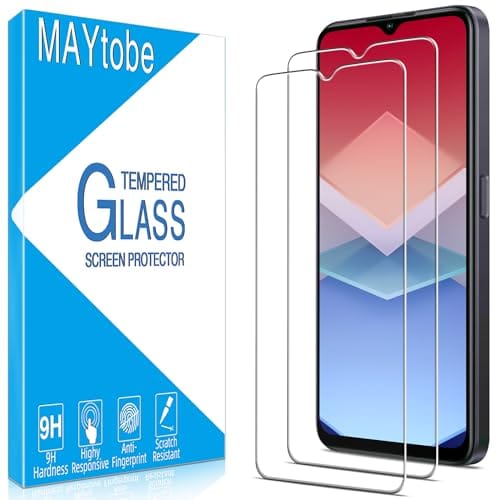 MAYtobe [Pacote com 2] Projetado para OnePlus Nord N300 5G protetor de tela de vidro temperado, antiarranhões, sem bolhas, compatível com capas, fácil de instalar