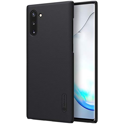 Nillkin Protetor fosco - Capa compatível com Samsung Galaxy Note 10 rígida, leve, fina, resistente e durável, antiderrapante de toque especial macio - preta