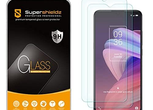 (Pacote com 2) Supershieldz Projetado para TCL 10 SE Protetor de Tela de Vidro Temperado, Antiarranhões, Sem Bolhas