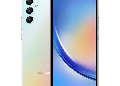 Samsung Galaxy A34 128GB 5G Tela 6.6'' Dual Chip 6GB RAM Câmera Tripla de até 48MP + Selfie 13MP Bateria de 5000mAh - Prata