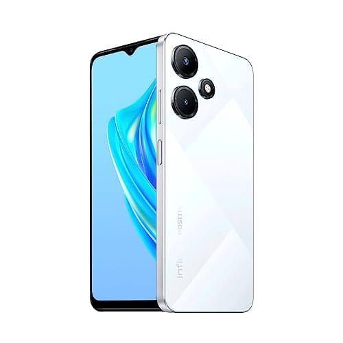 Smartphone Infinix Hot 30i 4GB RAM 128GB Armazenamento, Câmera Dupla 50MP, Tela 6,6” HD+, Bateria de 5000mAh, Dual Chip - Branco