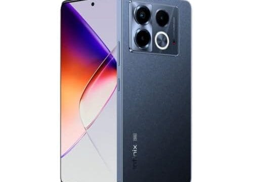 Smartphone Infinix Note 40 5G 8GB RAM 256GB Câmera Tripla 108MP+ Selfie 32MP NFC 6,78” AMOLED Dual Chip - Preto