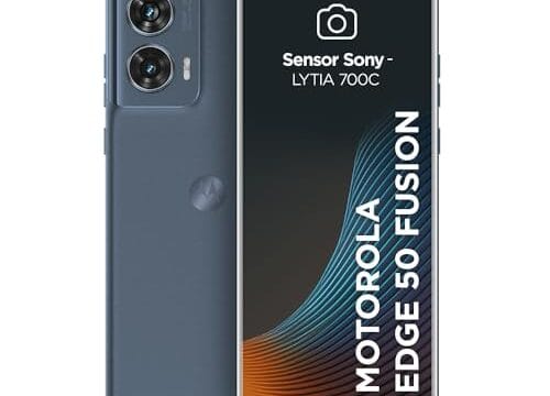 Smartphone Motorola Edge 50 Fusion 5G - 256GB 8GB RAM + 8GB RAM Boost 50MP Sony AI Camera IP68 NFC Blue Teal