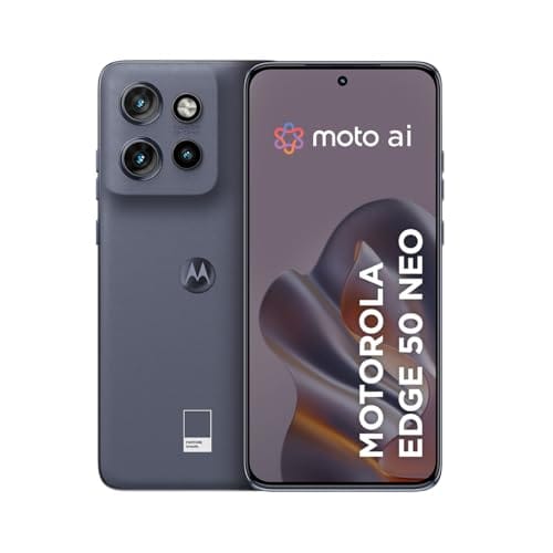 Smartphone Motorola Edge 50 Neo 5G - 256GB 8GB RAM + 8GB RAM Boost 50MP Sony Camera Moto AI IP68 NFC - Grisaille Vegan Leather
