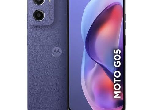 Smartphone Motorola Moto g05-128GB 12GB (4GB RAM + 8GB Ram Boost) e Camera 50MP com AI Bateria de 5200 mAh Tela 6.7" com Superbrilho - Violeta