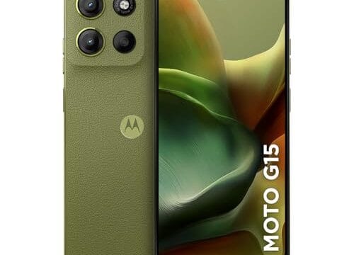 Smartphone Motorola Moto g15-256GB 12GB (4GB RAM+8GB Ram Boost) e Camera 50MP com AI e Night Vision Bateria de 5200 mAh Tela FHD+ 6.7" com Superbrilho NFC - Verde