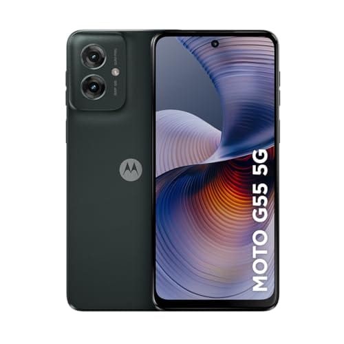 Smartphone Motorola Moto g55 5G - 256GB 16GB (8GB RAM+8GB Ram Boost) e Camera 50MP com AI NFC Tela 6.5" com Superbrilho - Preto