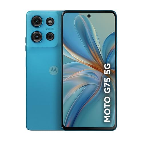 Smartphone Motorola Moto g75 5G - 256GB 16GB (8GB RAM+8GB Ram Boost) e 50MP Sony Lytia 600 Camera Moto AI Ultrarresistencia militar - Azul