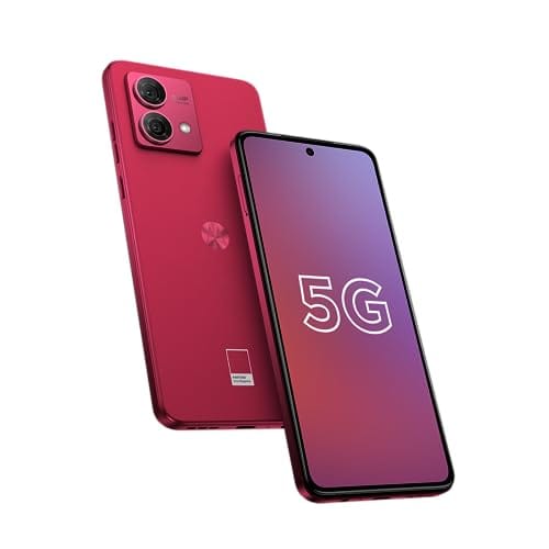 Smartphone Motorola Moto g84 5G - 256GB 16GB (8GB RAM+8GB Ram Boost) 50MP Ultra-Pixel AI Camera Tela pOLED NFC Viva Magenta - Vegan Leather