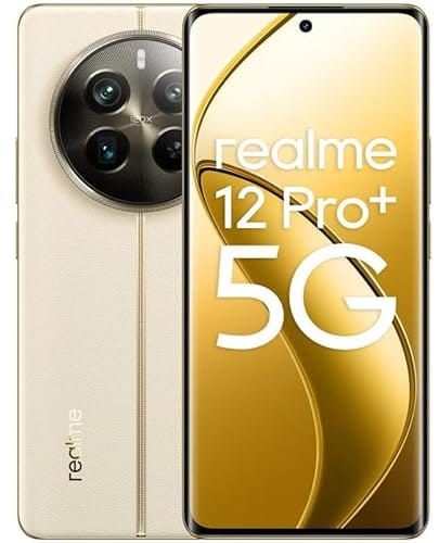 Smartphone Realme 12 Pro Plus 256gb 8gb Ram, 5G, (Modelo RMX3840), Navigator Beige, Dourado - No Brasil