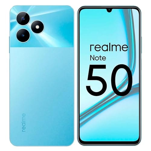 Smartphone Realme Note 50 RMX3834 3 GB de RAM/64 GB/Tela 6.74"/Dual Sim LTE - Azul celeste