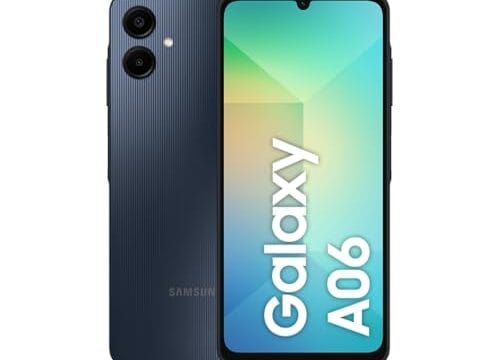 Smartphone Samsung Galaxy A06 128GB, 4GB RAM, Processador Octa-Core, Bateria de 5000mAh, Tela Infinita de 6.7", Câmera Traseira Dupla, Dual Chip - Azul Escuro