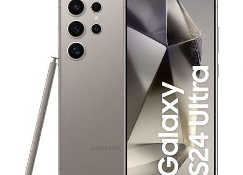 Smartphone Samsung Galaxy S24 Ultra, Galaxy AI, Selfie de 12MP, Tela de 6.8" 1-120Hz, 256GB, 12GB RAM - Titânio Cinza