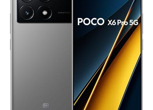 Smartphone Xiaomi POCO X6 Pro 5G 12GB+512GB NFC Dimensity 8300-Ultra 64MP câmera tripla 67W 120Hz AMOLED (Cinza)