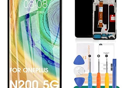 SRJTEK para Oneplus Nord N200 5G Tela Lcd para Oneplus N200 5G Substituição de Tela Nord N200 5G Display Lcd De2118 Conjunto de Digitalizador de Toque Compatível com Kits de Peças de Reparo De2117(Pre