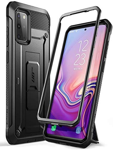 SupCase Capa para Samsung Galaxy S20 Plus 5G com Satnd (Unicorn Beetle Pro), [Clipe de cinto embutido] Capa protetora resistente à prova de choque para celular sem protetor de tela para Galaxy S20