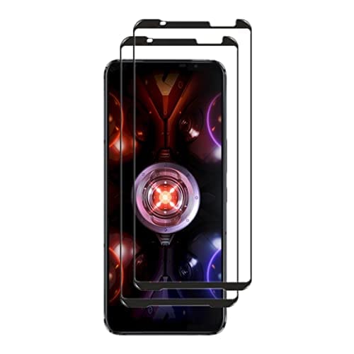 VIESUP [Pacote com 2 unidades, cobertura total, anti-arranhões película protetora de vidro temperado para Asus ROG Phone 5s/5s Pro 6,78 POLEGADAS 2021