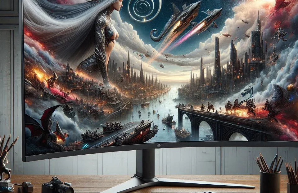 Monitor LG UltraWide Curvo 34WR50QC-B: Desempenho, Qualidade e Funcionalidade