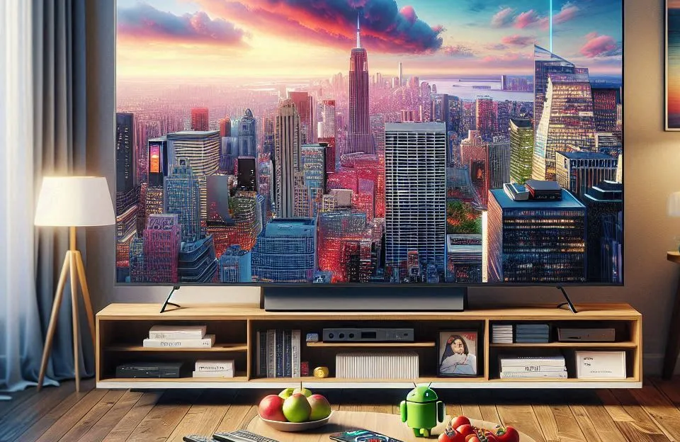 Smart TV HQ 43" Full HD Android 12 tela sem bordas