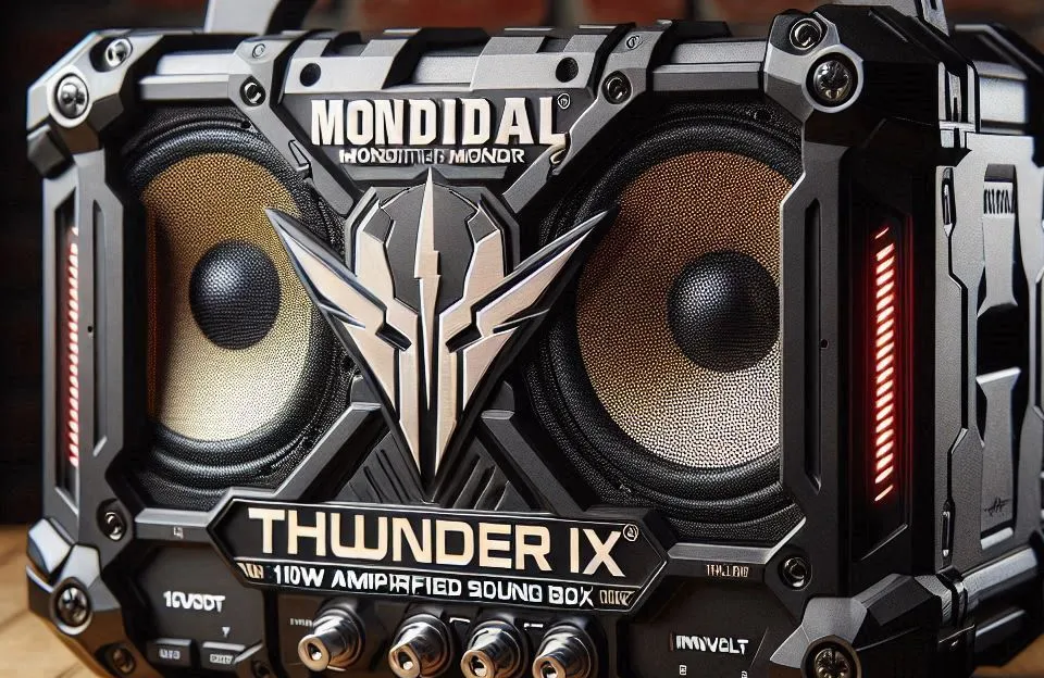 Caixa de Som Amplificada Mondial Thunder IX 100W Bivolt
