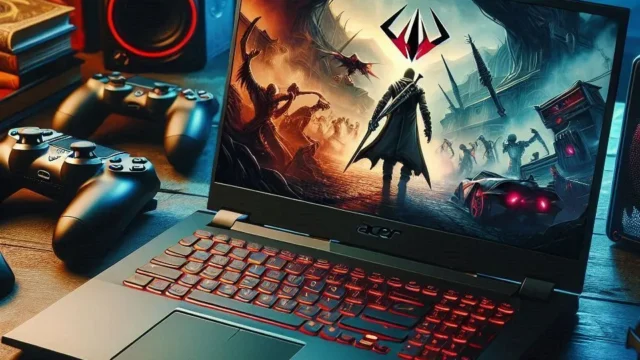 Notebook Gamer Acer Nitro V Intel Core i7 13ªG 16GB 512GB SSD RTX4050 Linux Gutta 15.6" Full HD: Performance e Potência em Jogo