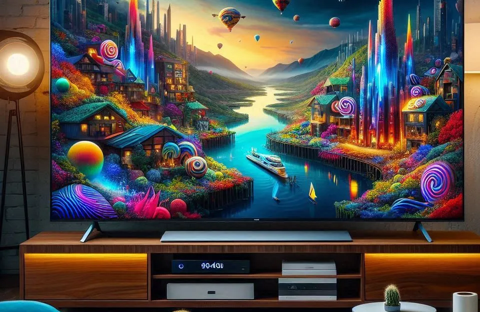 Smart TV QLED 65 4K Toshiba com Google TV e Dolby