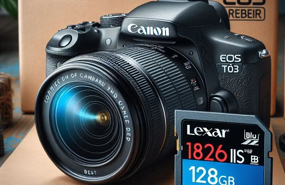 Câmera Digital Canon EOS Rebel T7+ S18-55 IS II BR Kit com Cartão de Memória Lexar Blue 128GB: Desempenho, Qualidade e Confiabilidade